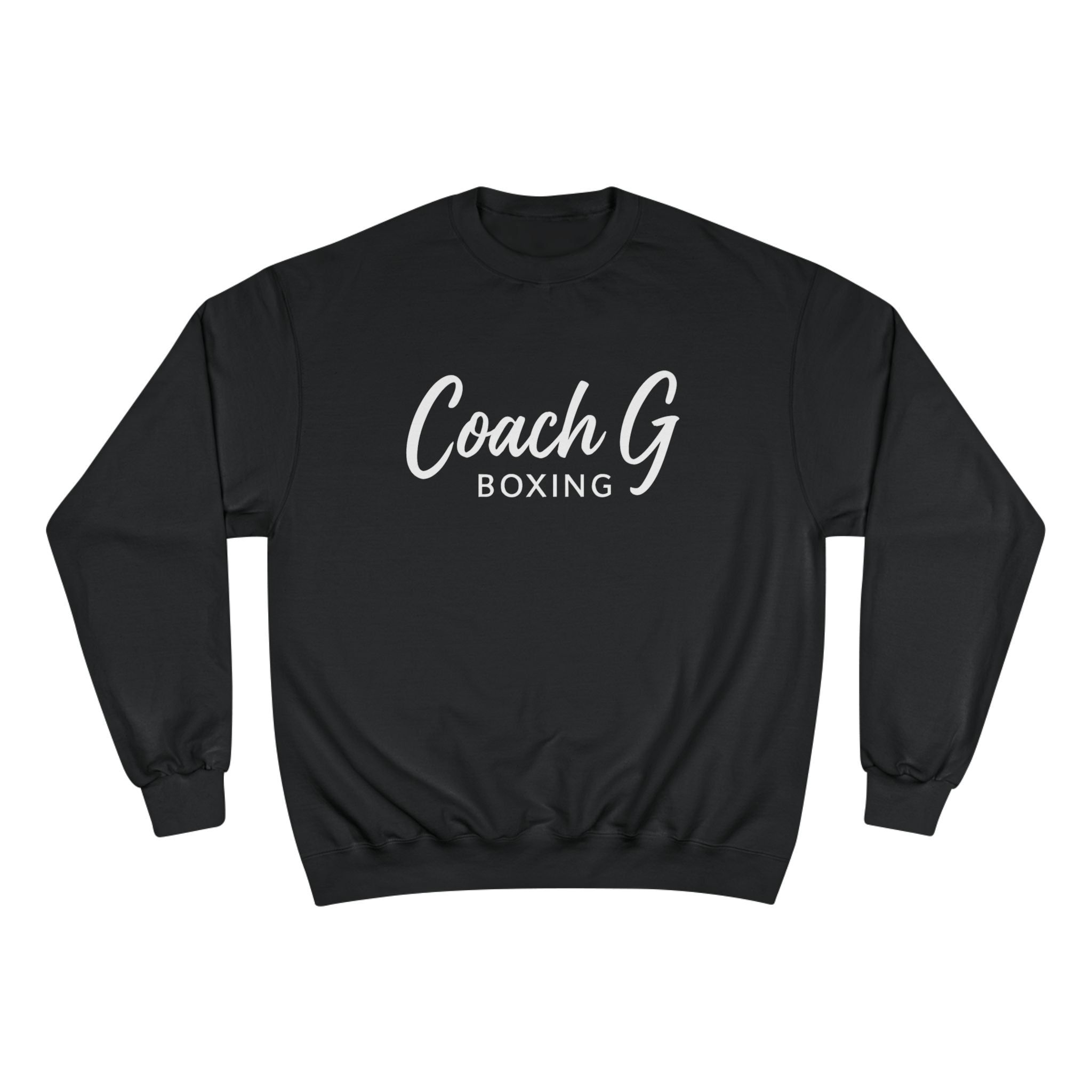 Coach G Boxing Sweatshirt — Coach G Script Logo Crewneck for Boxing Coaches & Trainers