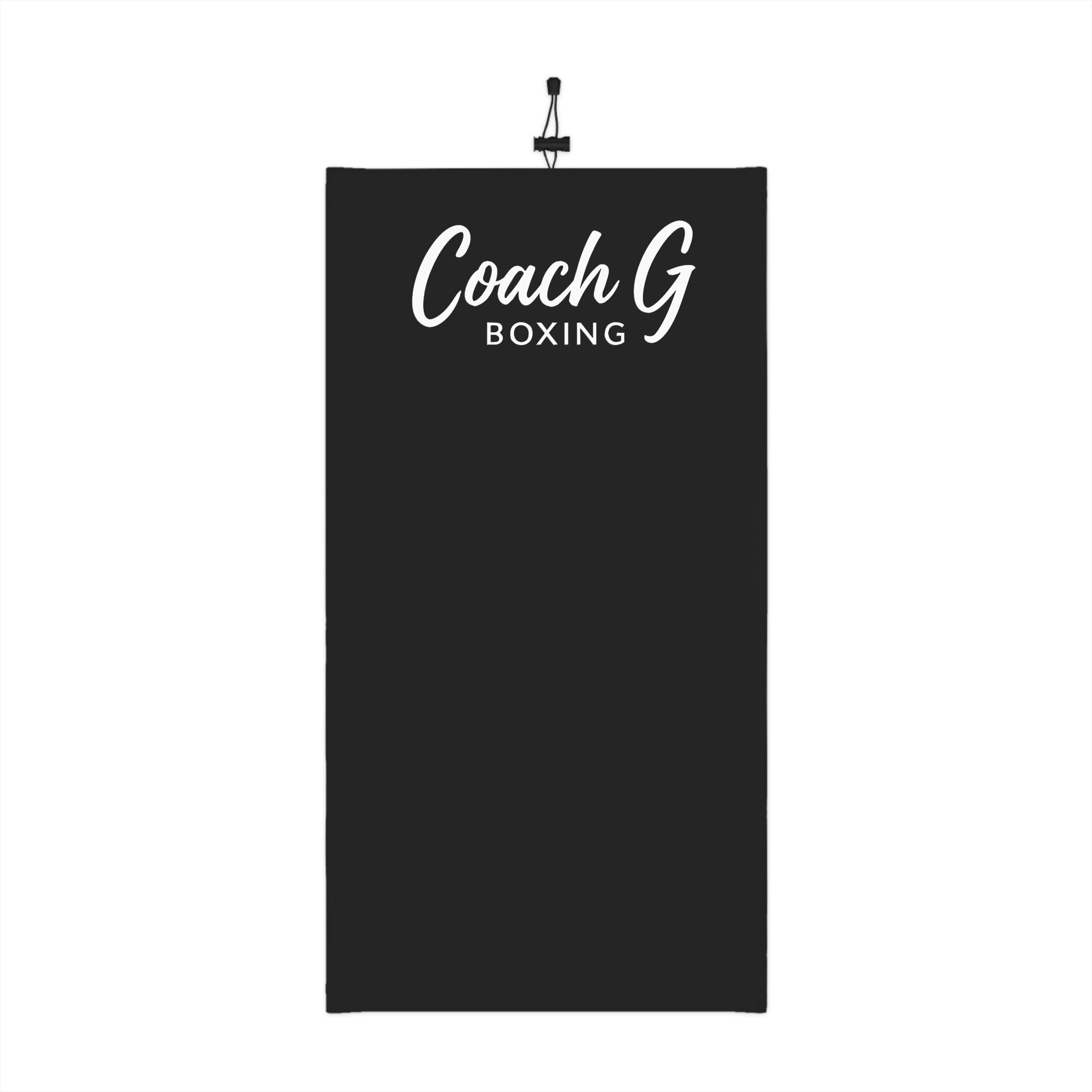 Coach G Boxing Winter Neck Gaiter with Drawstring – Black Cold-Weather Face Mask & Scarf