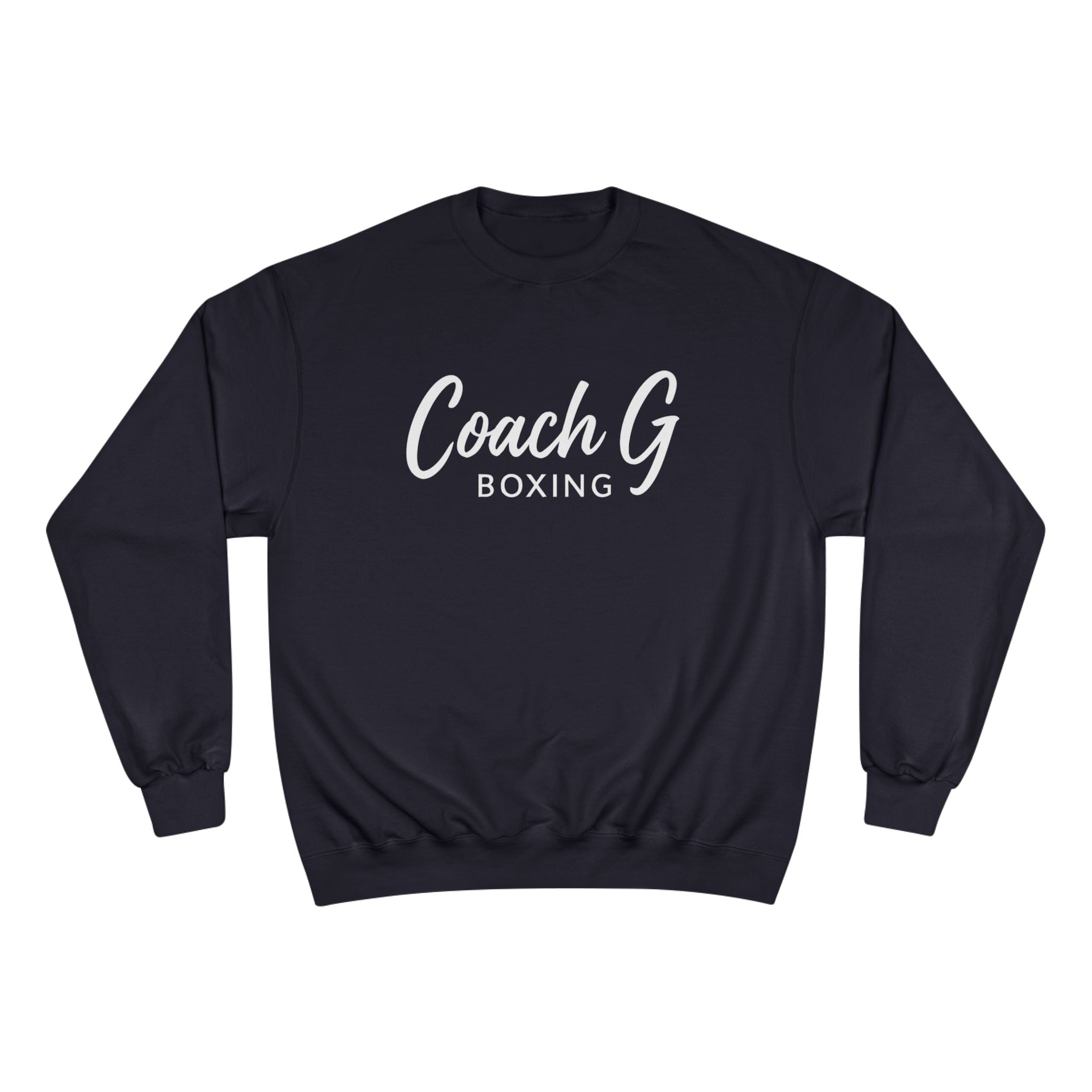 Coach G Boxing Sweatshirt — Coach G Script Logo Crewneck for Boxing Coaches & Trainers