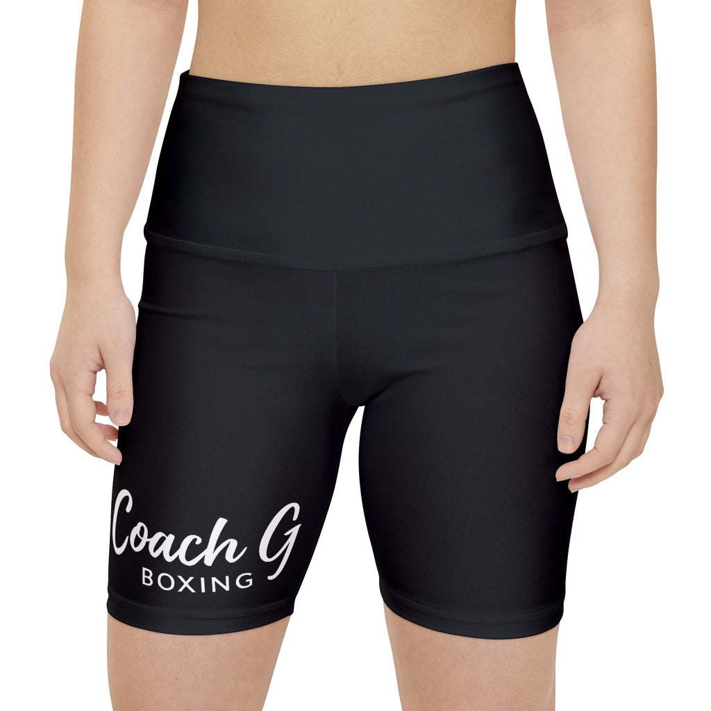 Coach G Boxing Women's Workout Shorts — High-Waist Biker Shorts for Training