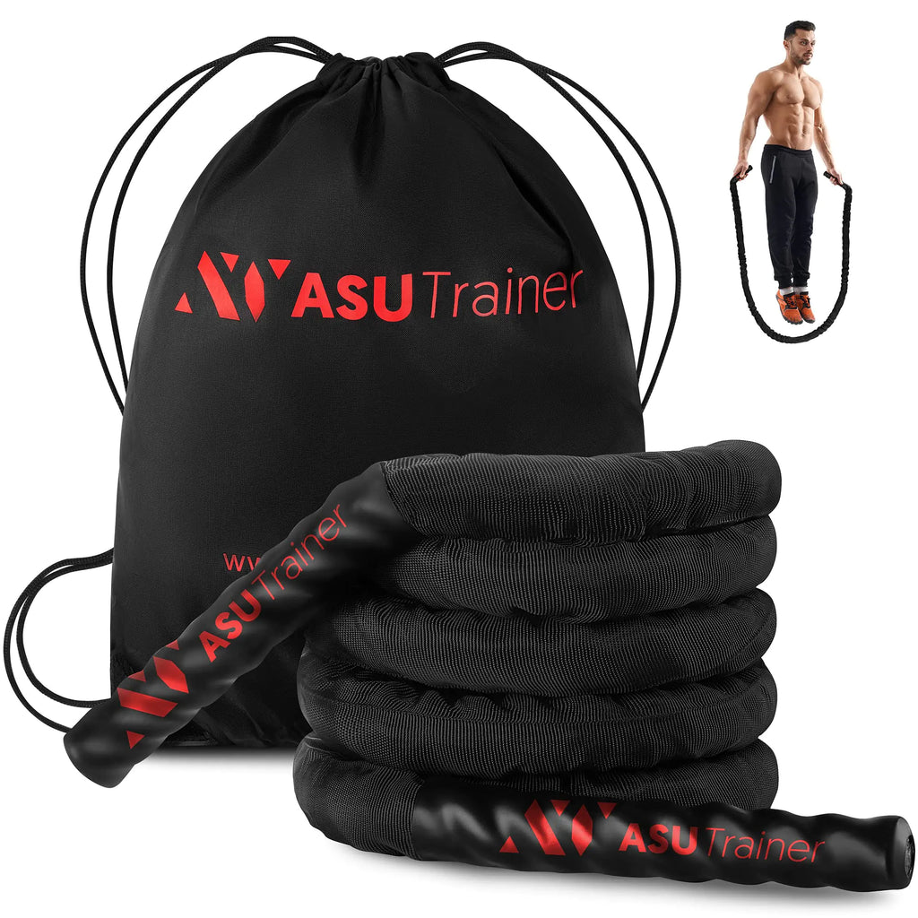 Coach G Heavy Weighted Jump Rope – Power Training Rope for Strength, Speed & Conditioning (Indoor/Outdoor)