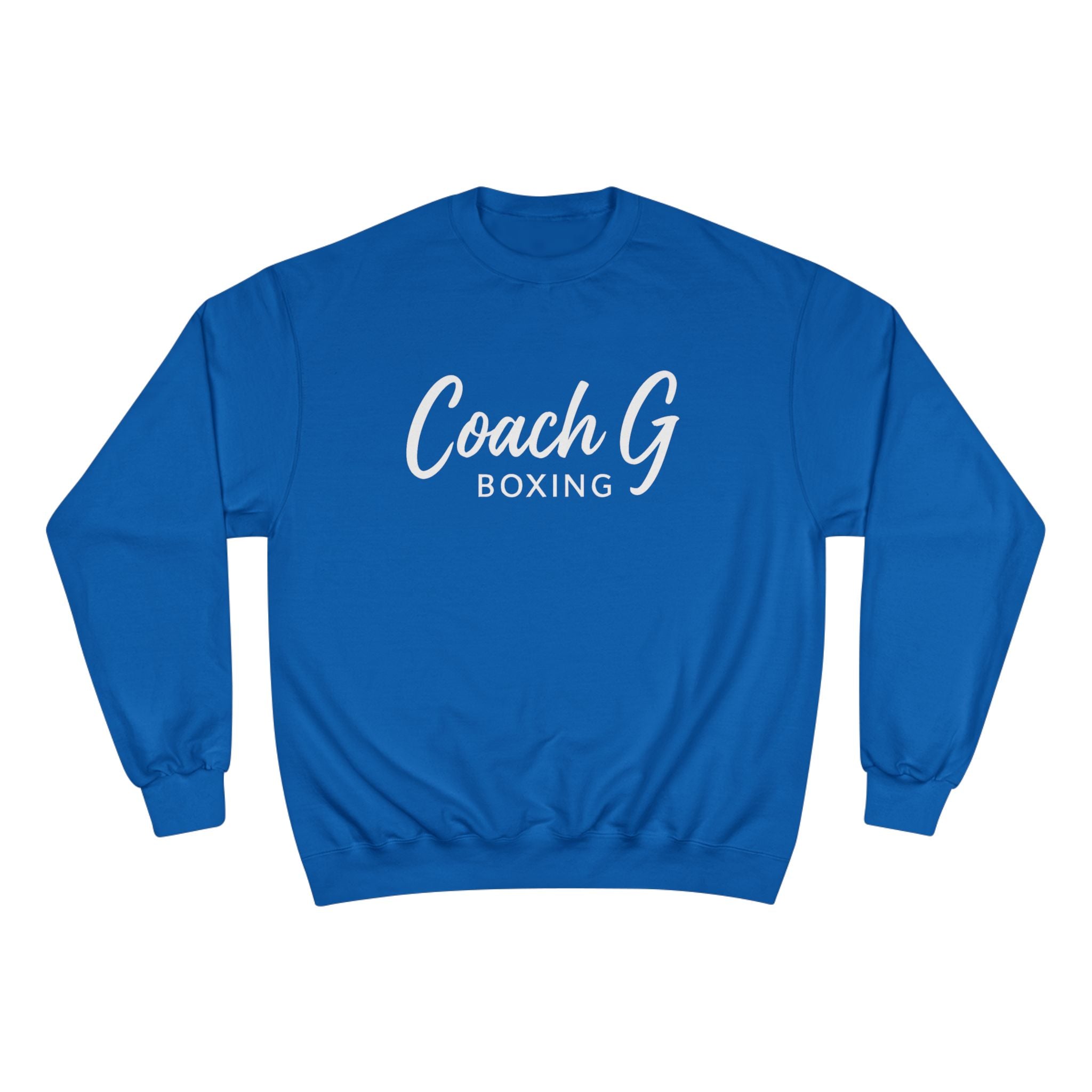 Coach G Boxing Sweatshirt — Coach G Script Logo Crewneck for Boxing Coaches & Trainers