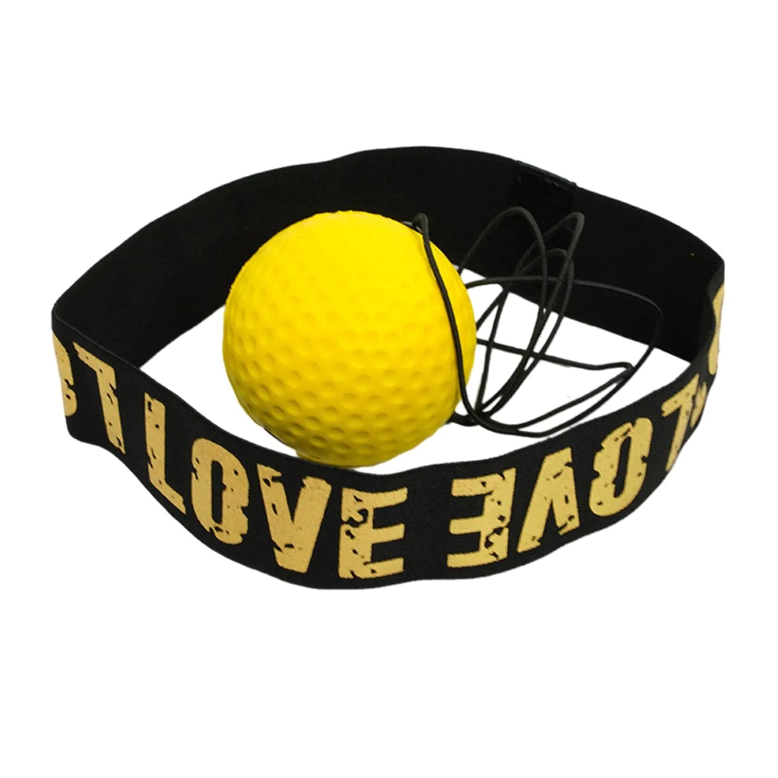 Coach G Reflex Ball Trainer – Yellow Speed Ball for Hand-Eye Coordination & Boxing Fitness
