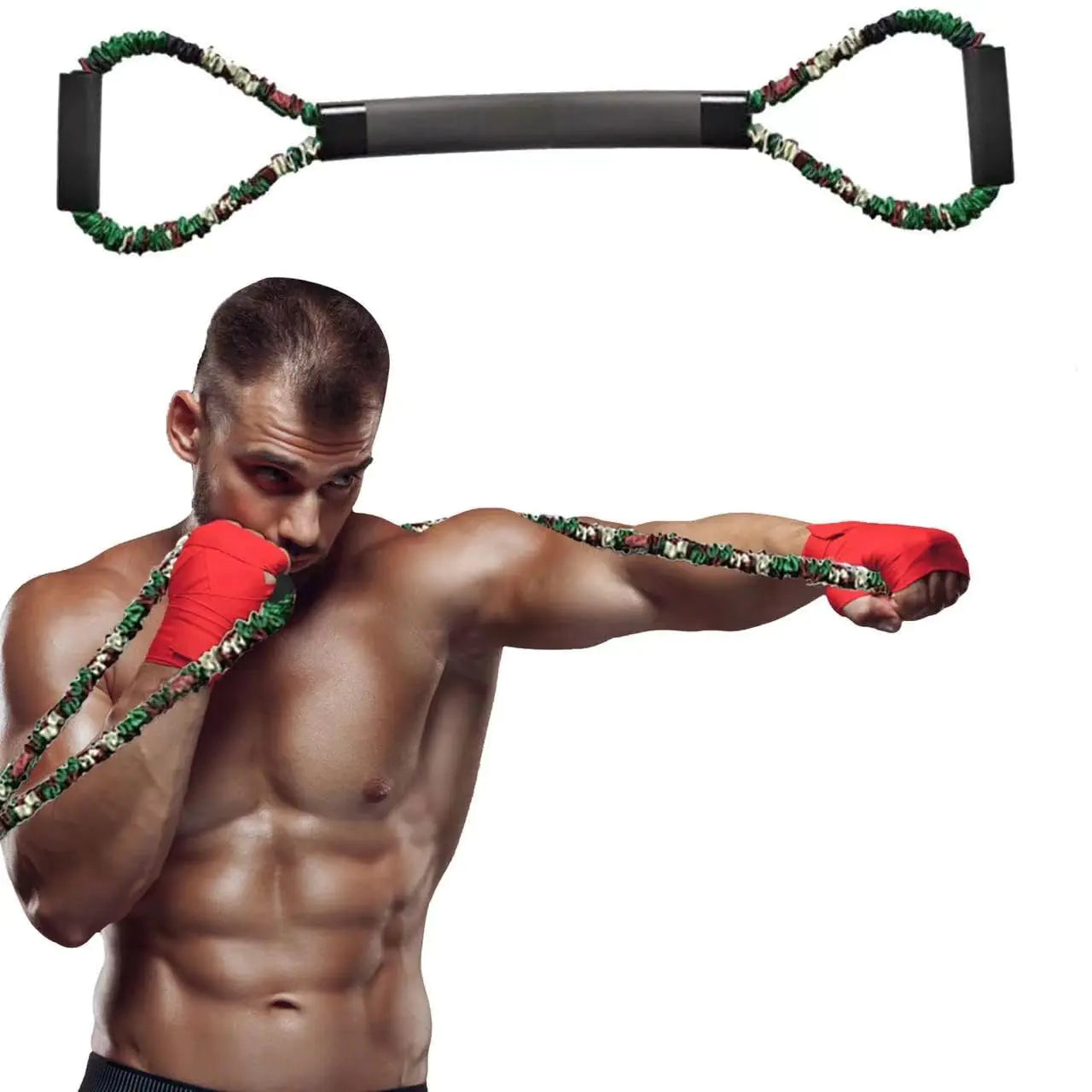 Coach G Shadowboxing Resistance Bands – 30lb Punch Power Trainer for Speed, Strength & Footwork